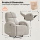 preview thumbnail 18 of 54, Power Swivel Rocker Glider Nursery Recliner with USB Port Set of 2