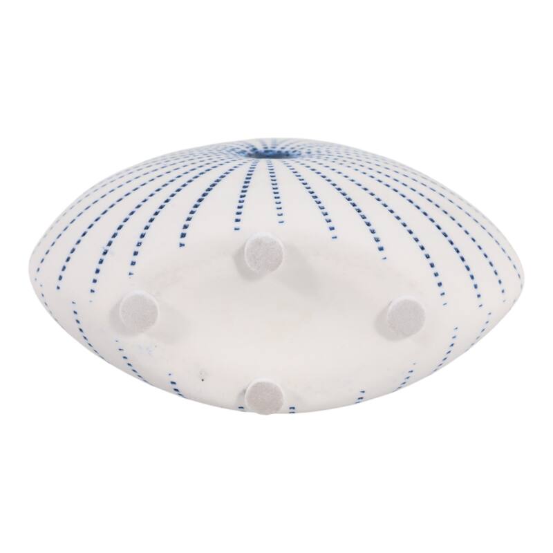 Round Shell Ceramic Vase - Stylish Dotted Pattern Flower Vase