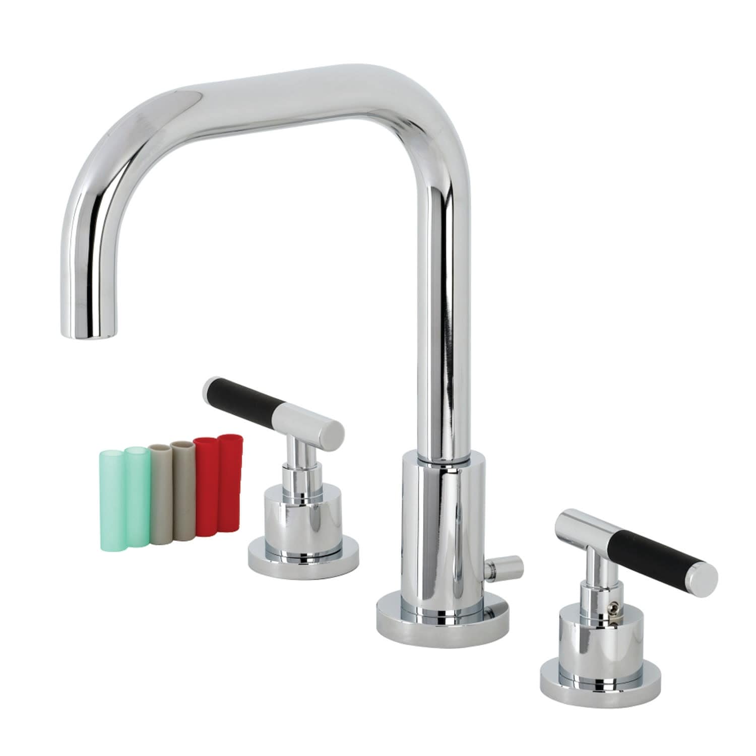 Kingston Brass Kaiser 1.2 GPM Deck Mounted Widespread Bathroom Faucet