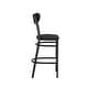 preview thumbnail 8 of 9, Commercial Metal Barstool with Wood Seat and Boomerang Back
