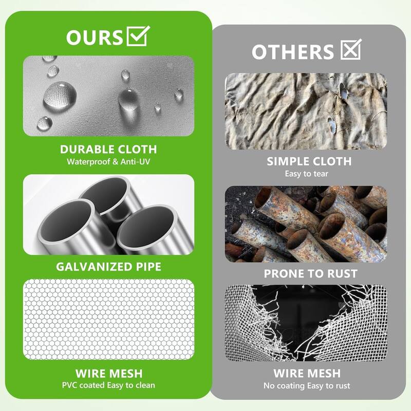 Large Metal Walk in Chicken Coop with Roosting Perch