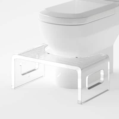 7'' Tall Acrylic Non-Slip Squatting Toilet Stool
