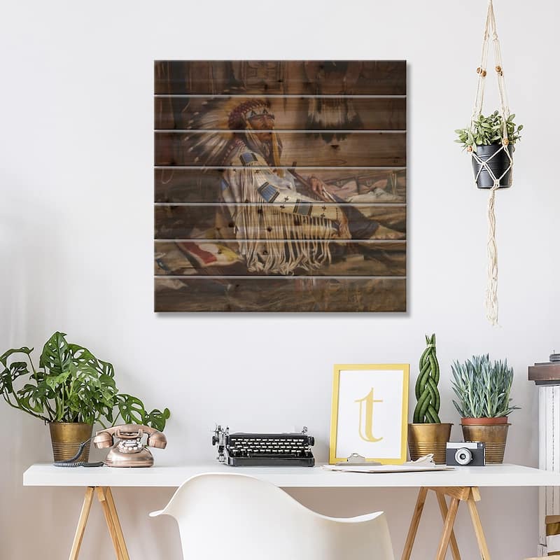 Habitat Print On Wood by David Edward Kucera - Multi-Color