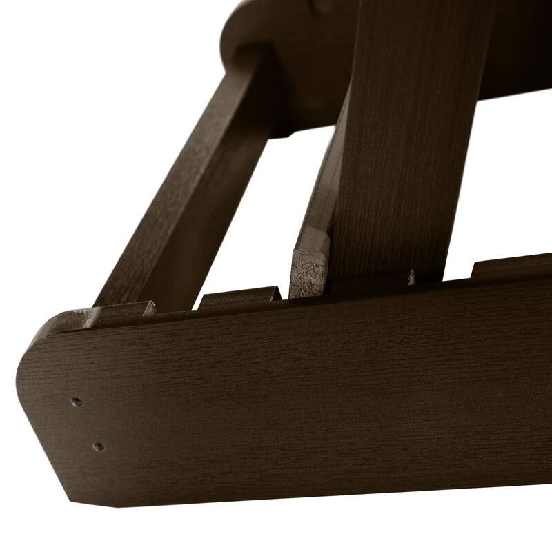 Eco-friendly Synthetic Wood Folding and Reclining Adirondack Chair