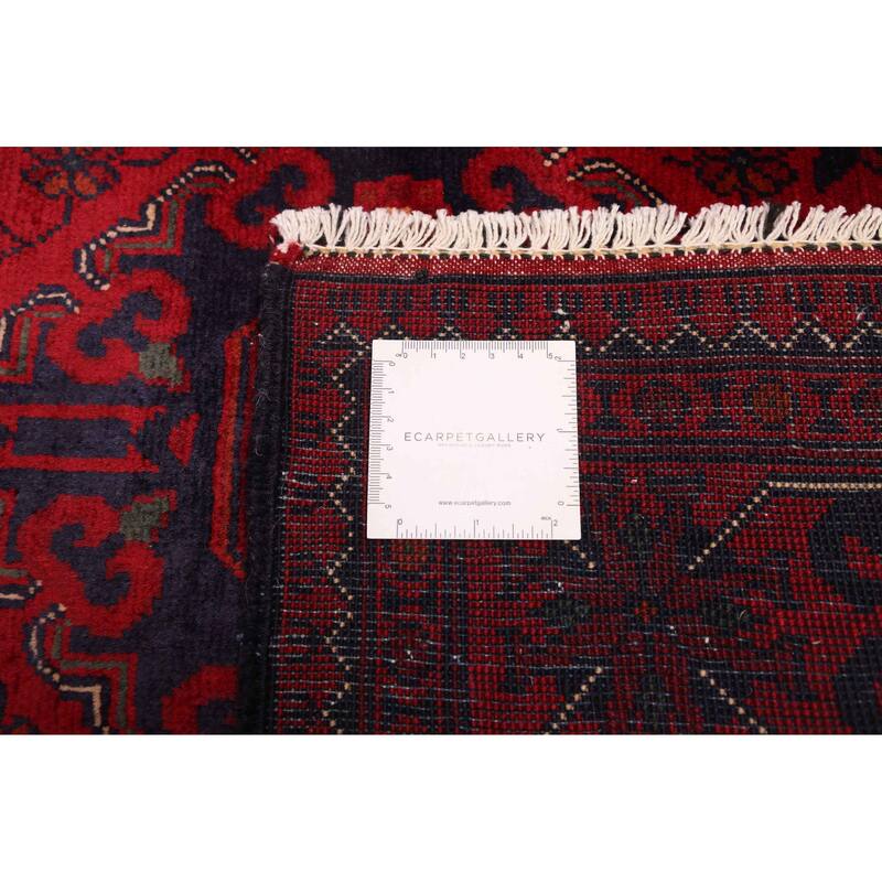 ECARPETGALLERY Hand-knotted Finest Khal Mohammadi Red Wool Rug - 2'11 x 12'4