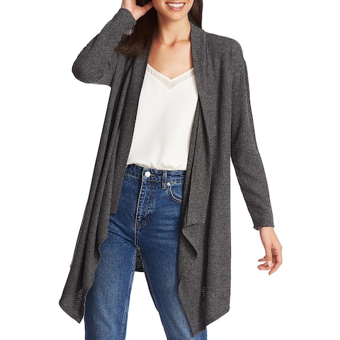 1.State Womens Duster Sweater Drape-Front Layering