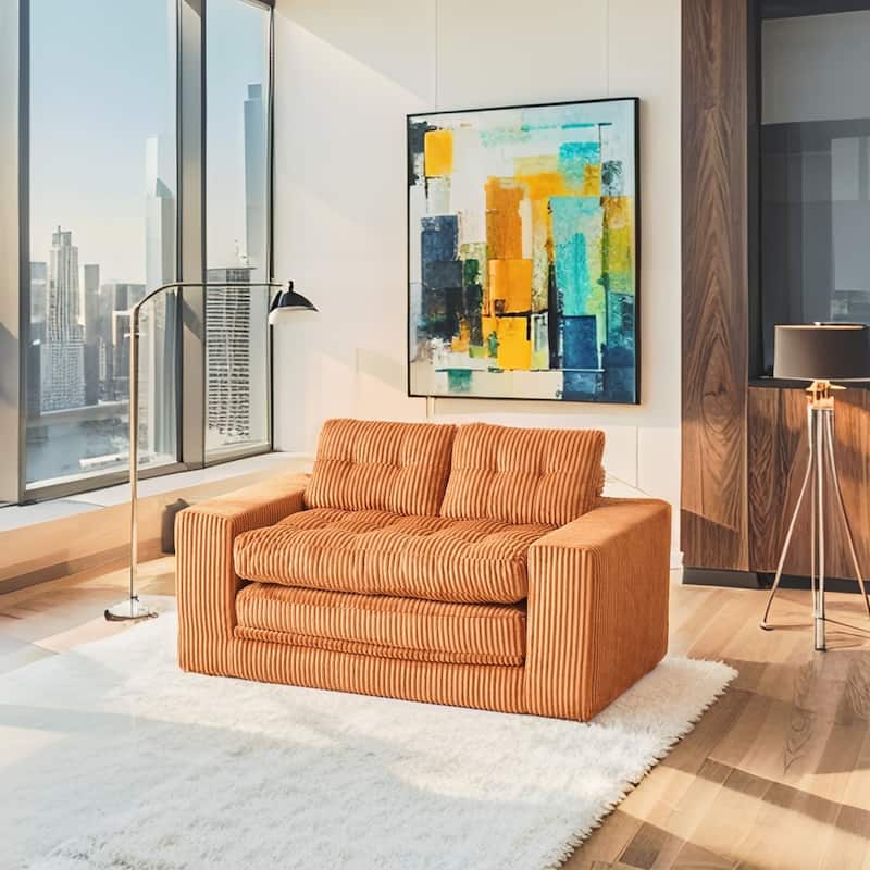 Loveseat Sofa Bed with Memory Foam