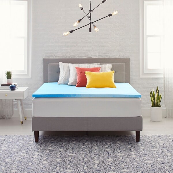 Comfort Revolution Originals 1.5" Gel-Infused Memory Foam Mattress Topper. Opens flyout.