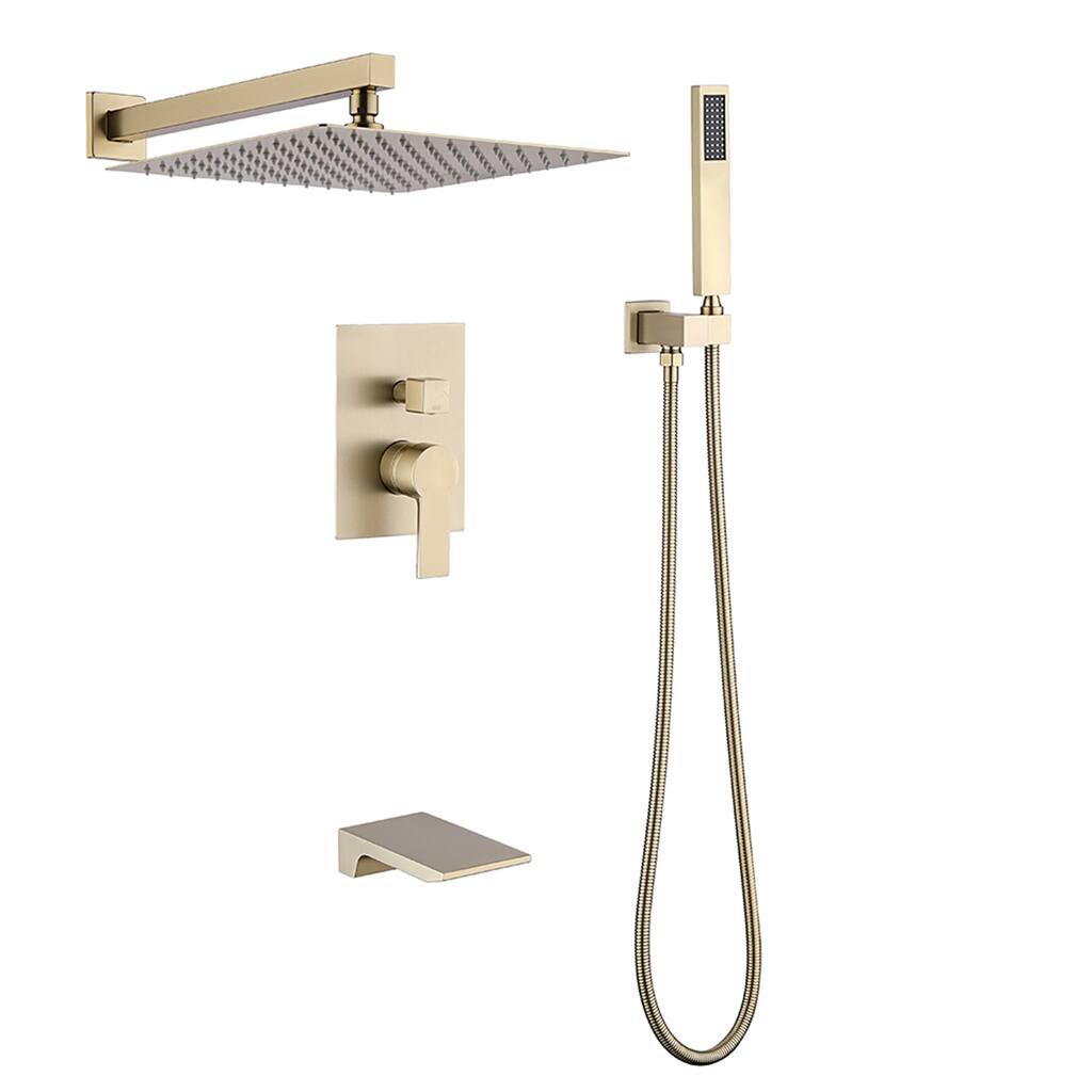 Tocraft 12" Shower System With Handheld Shower Head