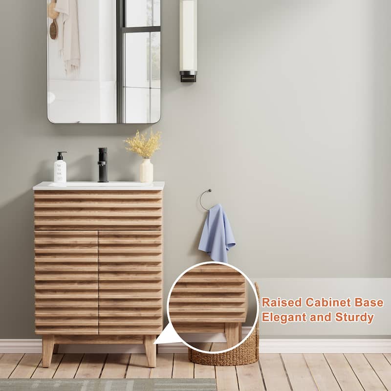 Bathroom Vanity Set W/Drop in Sink Faucet Cabinet Combo