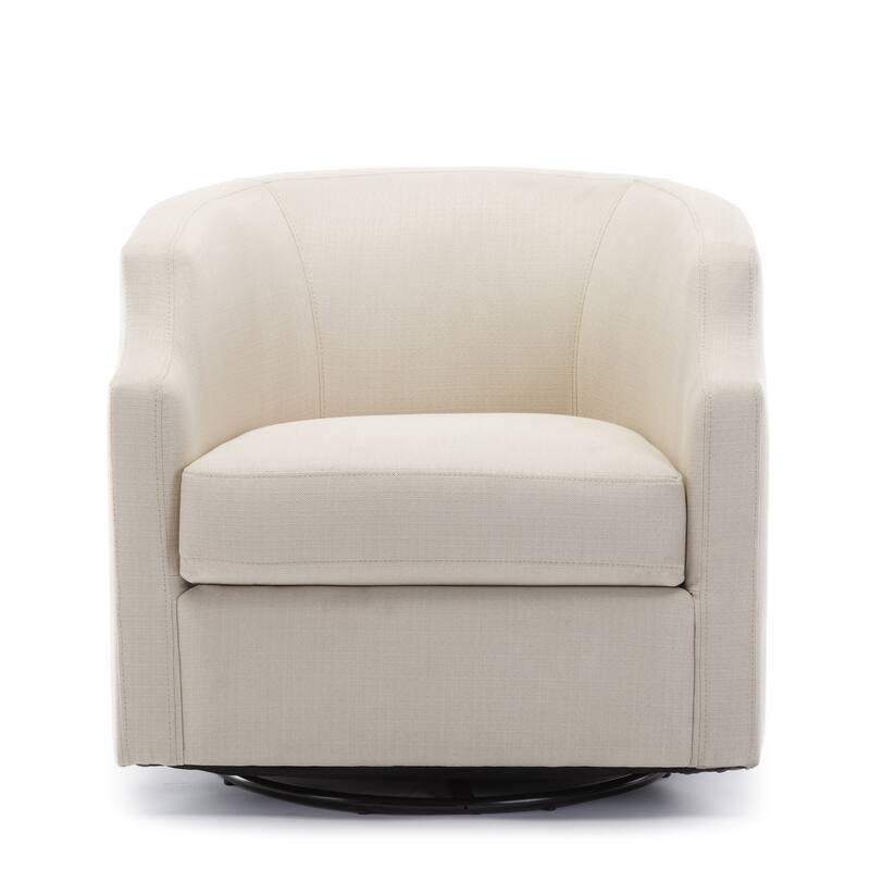 Swivel Glider Barrel Chair - Natural
