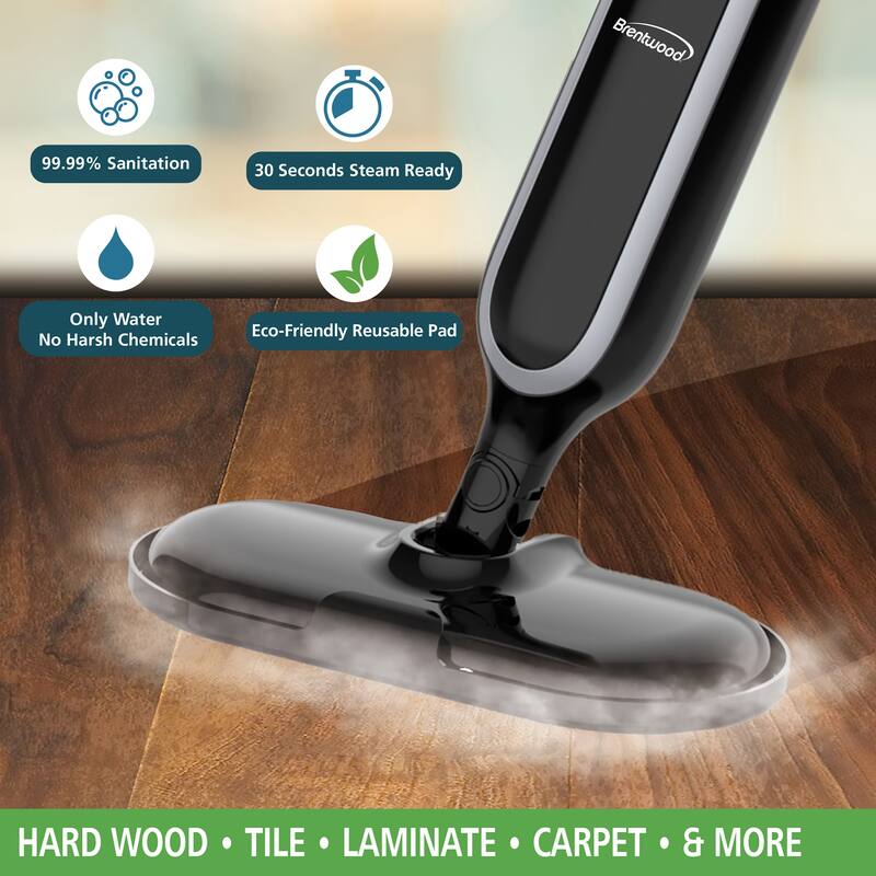 1100w Steam Mop in Midnight
