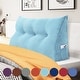 preview thumbnail 158 of 182, WOWMAX Large Reading Wedge Headboard Pillow for Bed Rest Back Support
