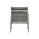 preview thumbnail 11 of 13, 34"H Aluminum Lounge Chair with Sleek Rope Accents and Comfortable Cushions, Perfect for Modern Outdoor and Indoor Spaces