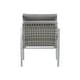 preview thumbnail 8 of 14, 34"H Set of 2 Aluminum Lounge Chair with Sleek Rope Accents and Comfortable Cushions, for Modern Outdoor and Indoor Spaces