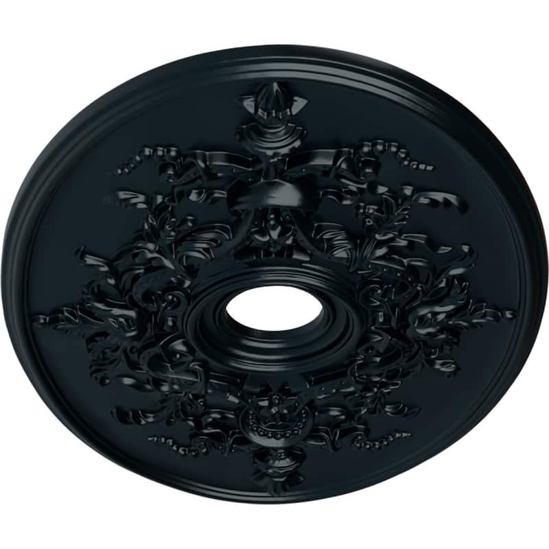 30 3/4"W x 21/14"H x 3 7/8"ID x 1 5/8"P Alexa Ceiling Medallion