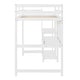 preview thumbnail 33 of 48, Wooden Loft Bed with Shelves and Desk