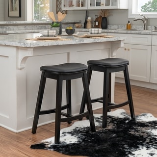 Linon Carnley Upholstered 27-Inch Counter Stool (Set of 2) - Bed Bath ...