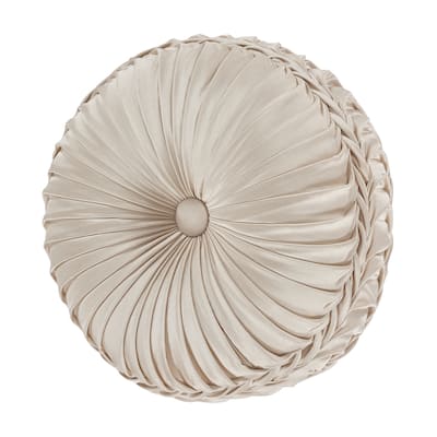 J. Queen New York Trinity Tufted Round Decorative Throw Pillow