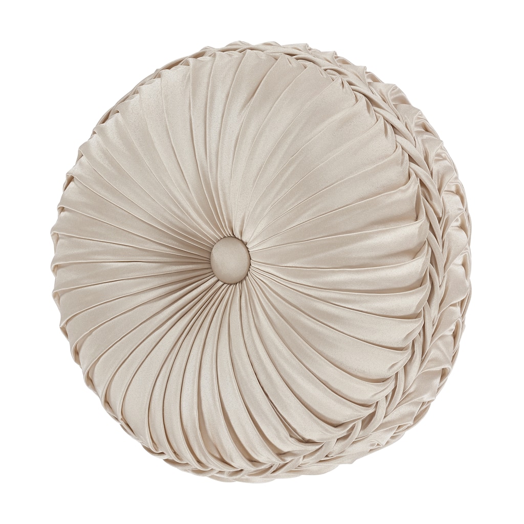 J. Queen New York Trinity Tufted Round Decorative Throw Pillow