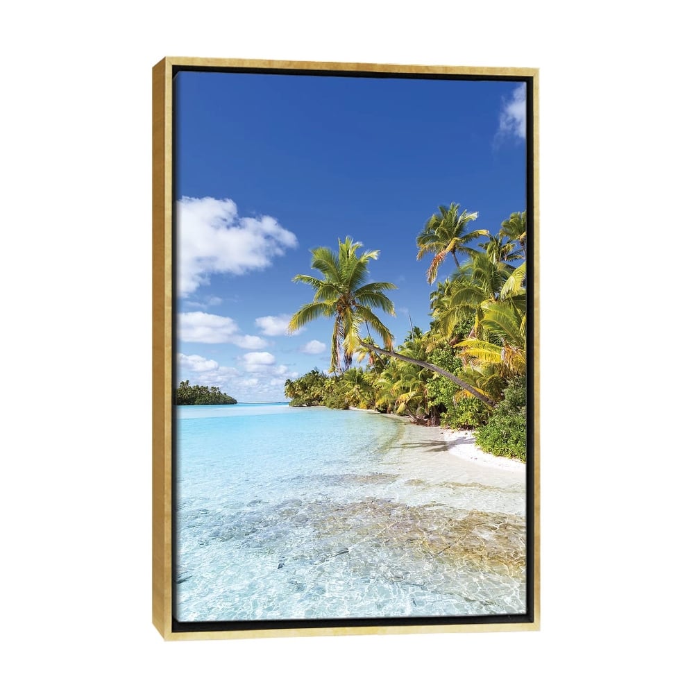 "Dream Beach On One Foot Island, Cook Islands" by Matteo Colombo Framed