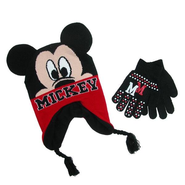 Shop Disney Boy S Mickey Mouse Hat And Gloves Winter Set Free