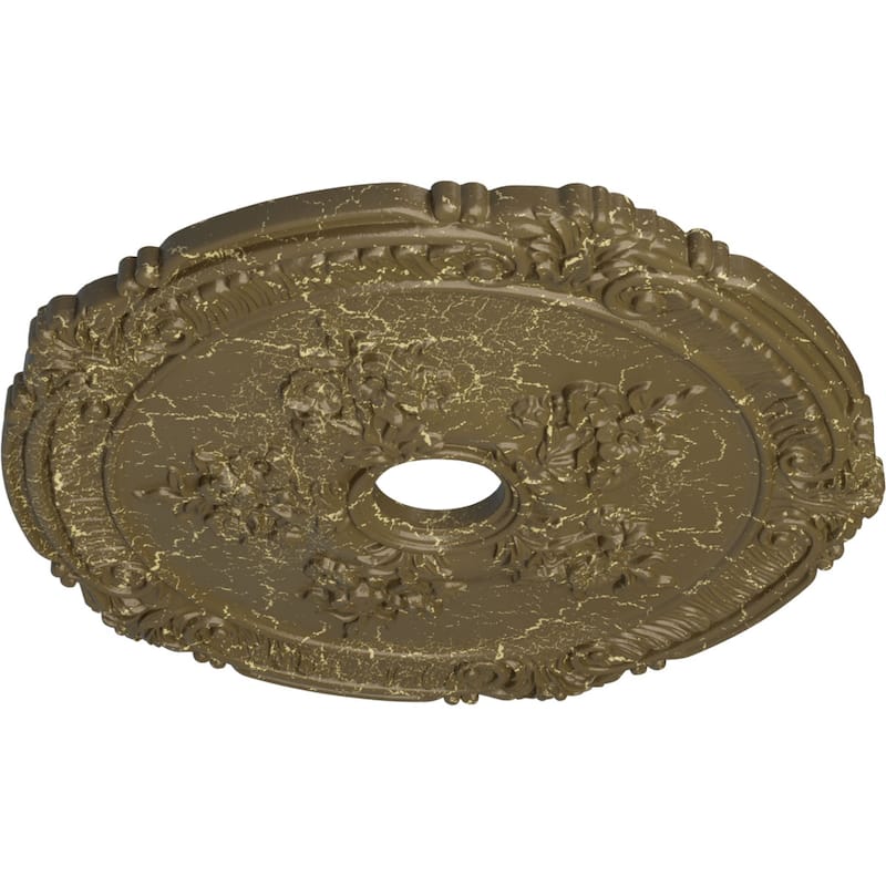 26"OD x 3 3/4"ID x 1 1/2"P Attica with Rose Ceiling Medallion