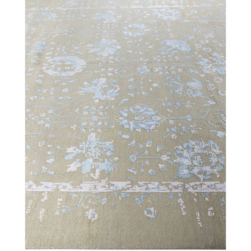 Ikat One-of-a-Kind Hand-Knotted Area Rug - Sand, 9' 2" x 12' 0" - 9' 2" x 12' 0"