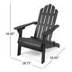 preview thumbnail 30 of 32, Hollywood Outdoor Outdoor Acacia Wood Foldable Adirondack Chairs (Set of 2) by Christopher Knight Home