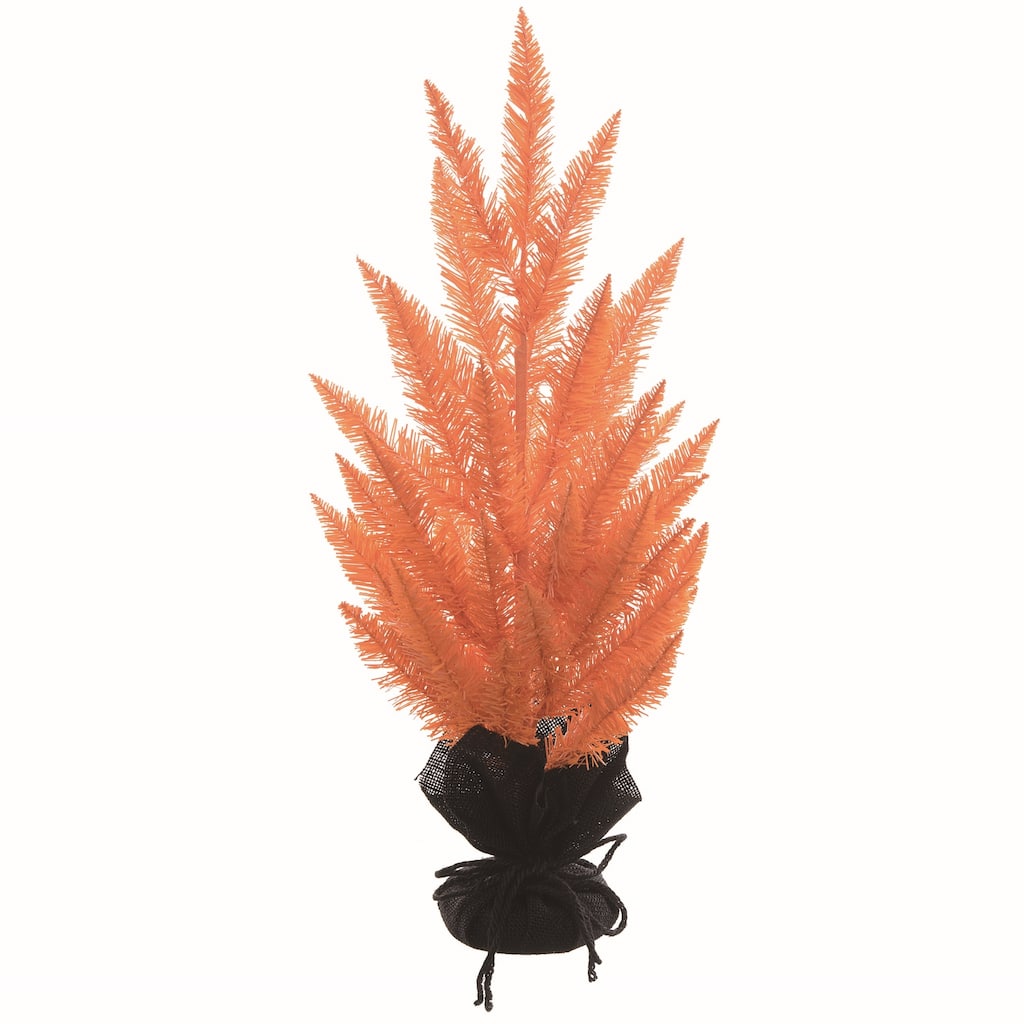 Transpac Artificial 24 in. Orange Halloween Vibrant Tree with Stand
