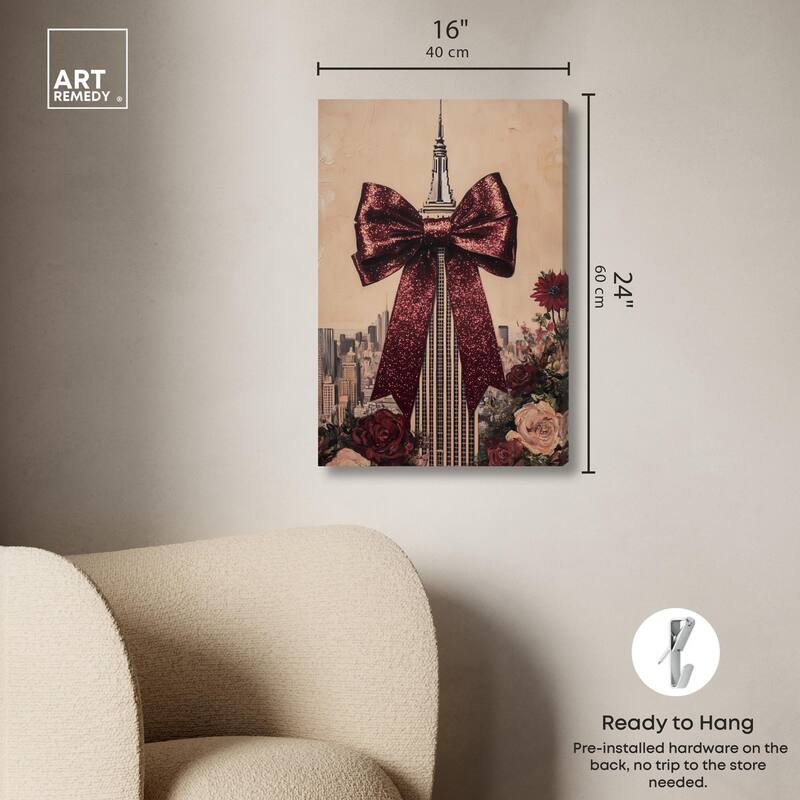 Sparkling Empire State Building Canvas by Art Remedy, Gallery Wrapped