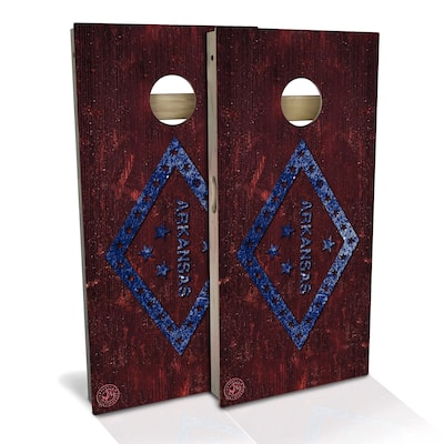 Arkansas Flag Outdoor Cornhole Board Set