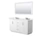 Option White, Nickel Trim, White Quartz Top