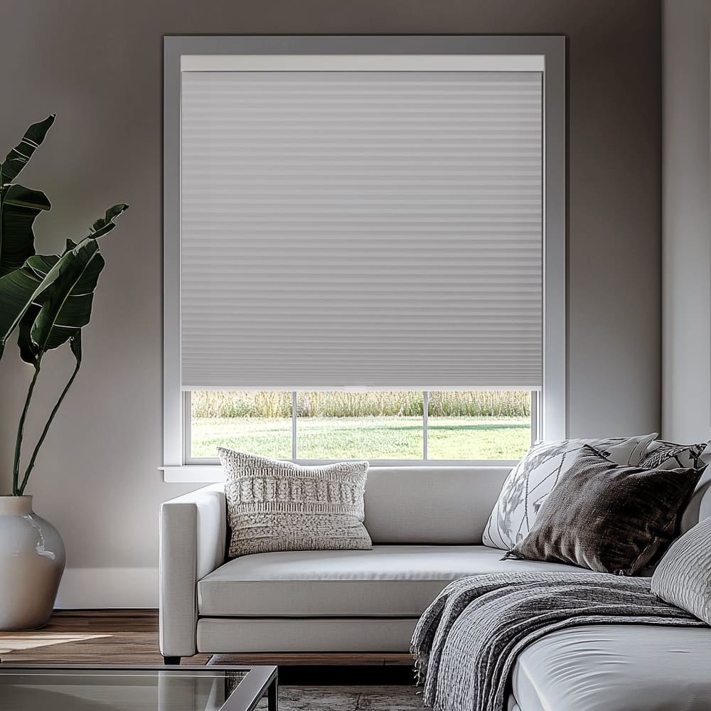 CHICOLOGY Cordless Cellular Shades Evening Mist, Privacy Window Shades for Home