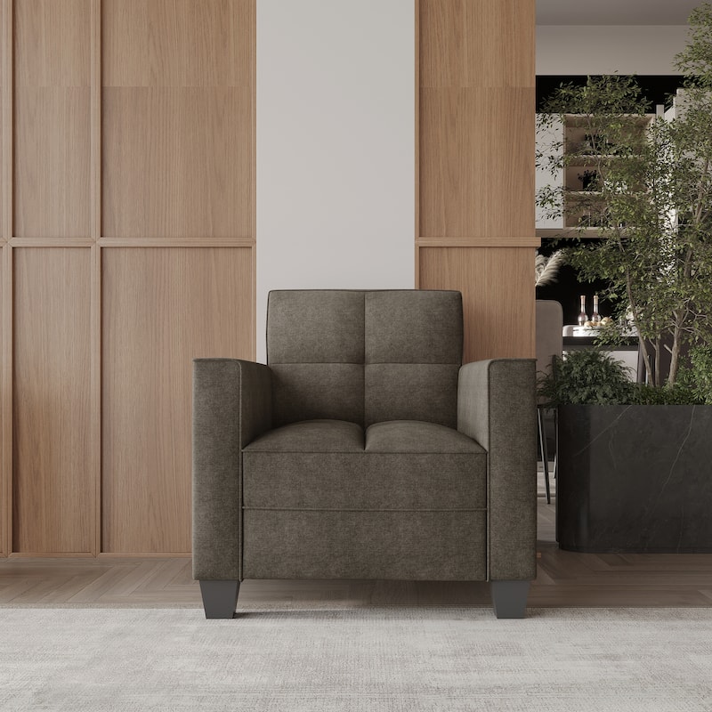 CraftPorch Chic Modern Linen Upholstered Chair