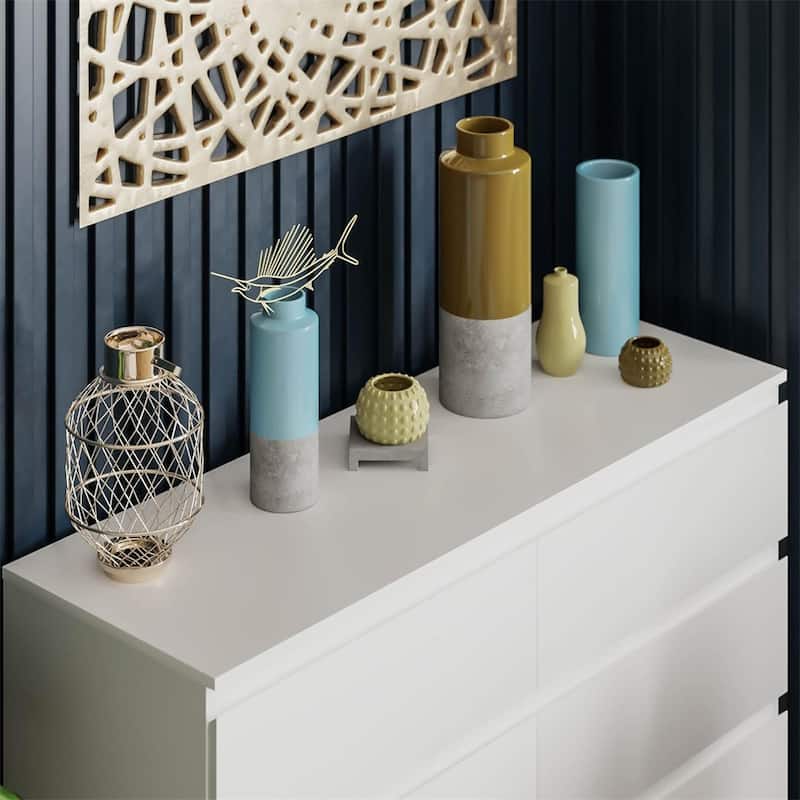 6 Drawer Double Dresser for Bedroom Living Room Hallway