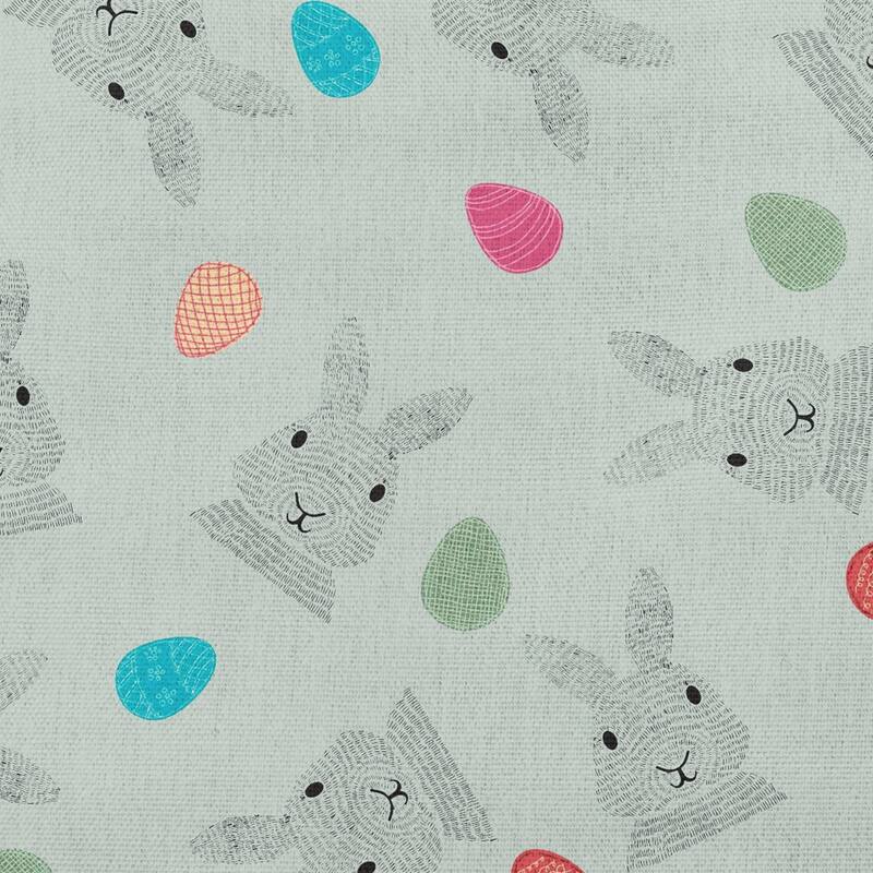 Bunnies and Eggs Easter Indoor/Outdoor Throw Pillow
