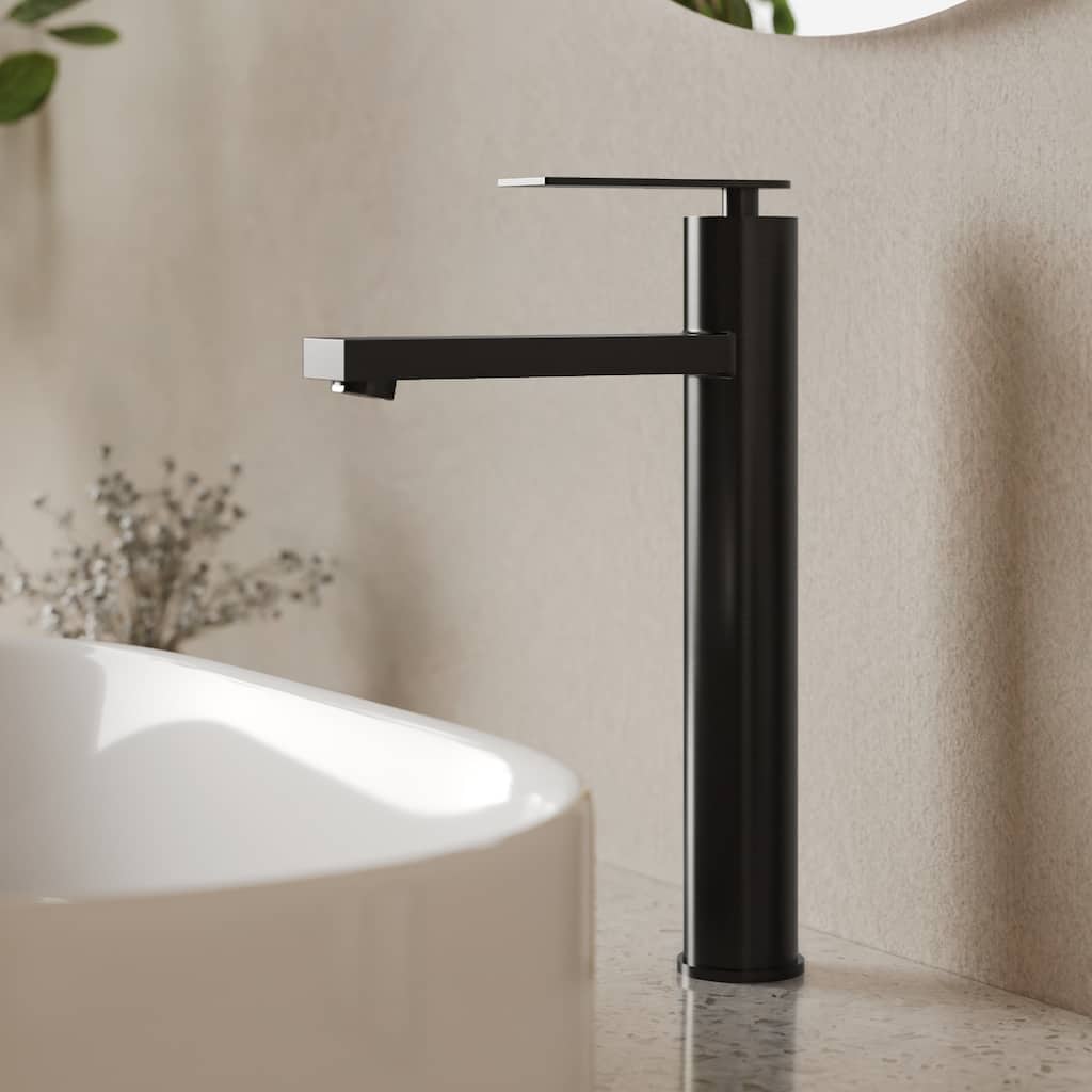 Modern Single-Hole Single-Handle Bathroom Faucet Vessel Sink Faucet