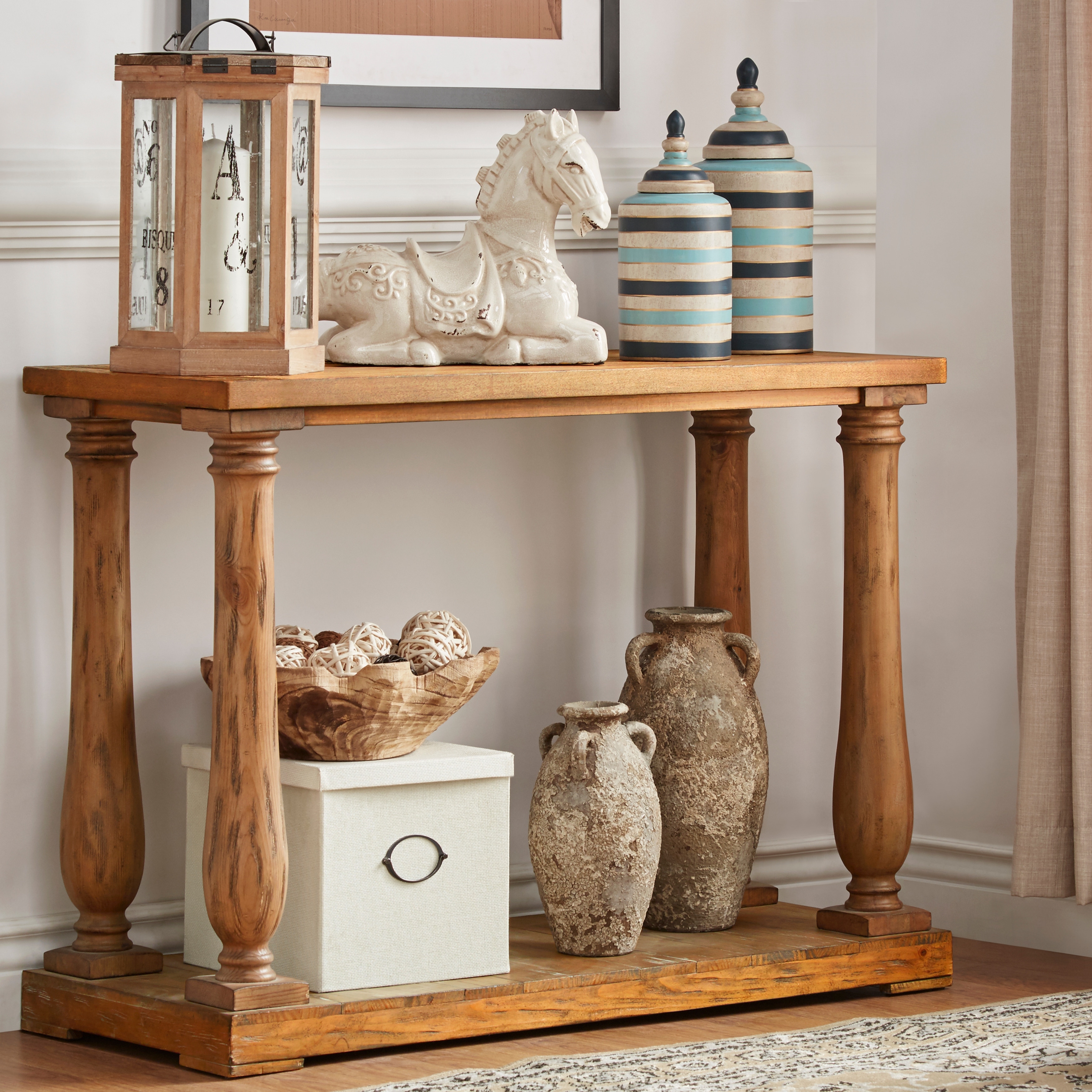 Edmaire Rustic Baluster TV Stand by iNSPIRE Q Artisan