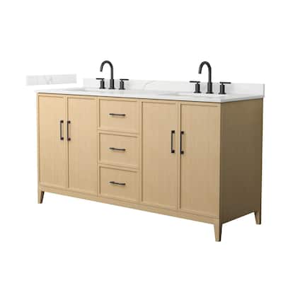 Wyndham Collection WCH717166D-QTZ-US3MXX Elan 66" Free Standing Double