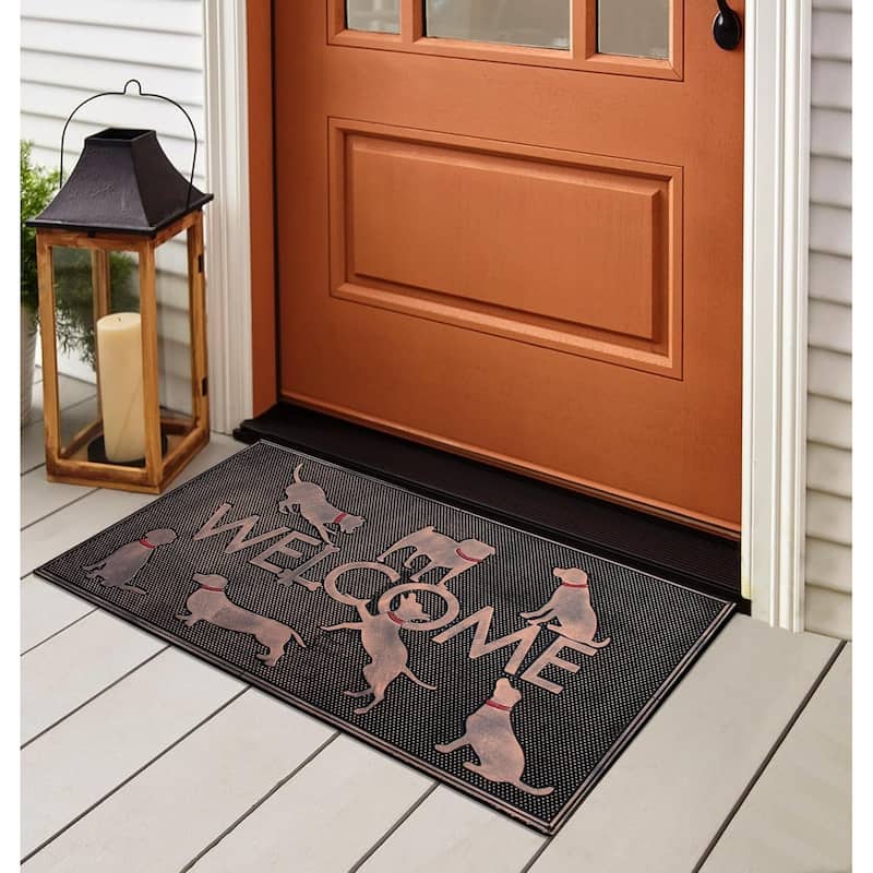 A1HC Rubber Pin Mat, Beautifully Copper Finished 18" X 30"