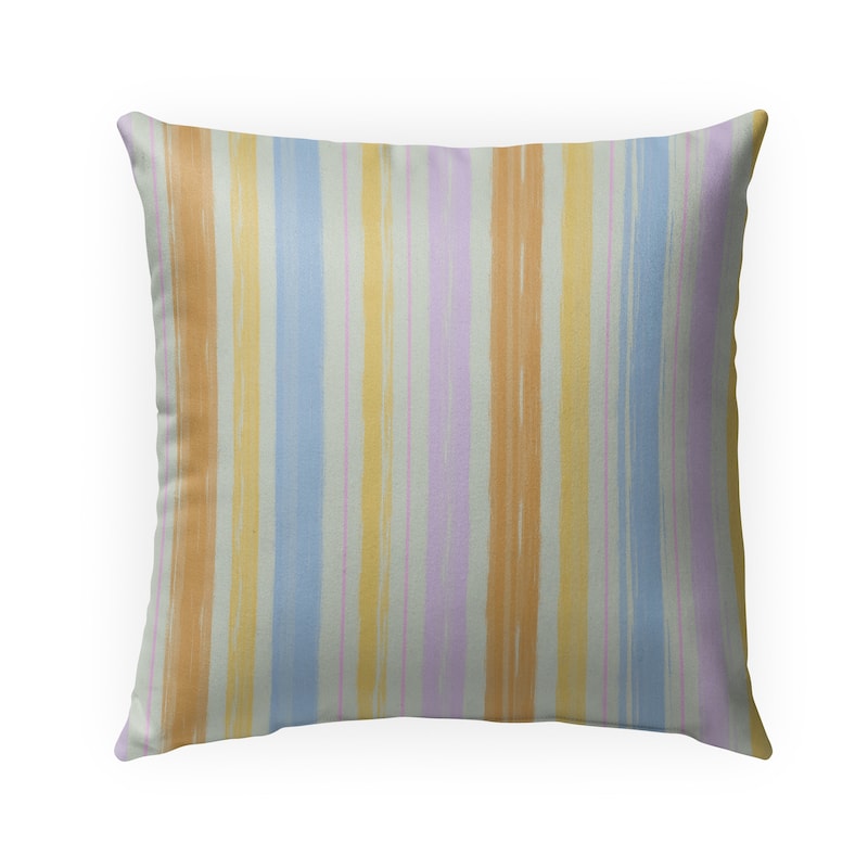PAINTED STRIPES GOLD Outdoor Pillow By Kavka Designs Bed Bath