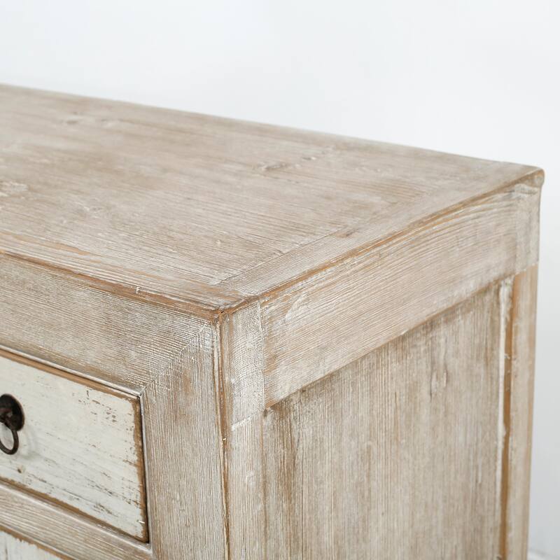 Artissance 91" Amalfi Two Tones Buffet 6 Draw 6 Dr, Antique Off White