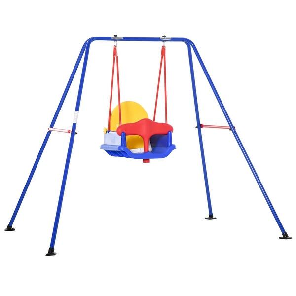 slide 2 of 9, Baby Swing Set for Backyard Indoor/Outdoor Kid Age 6-36 Months