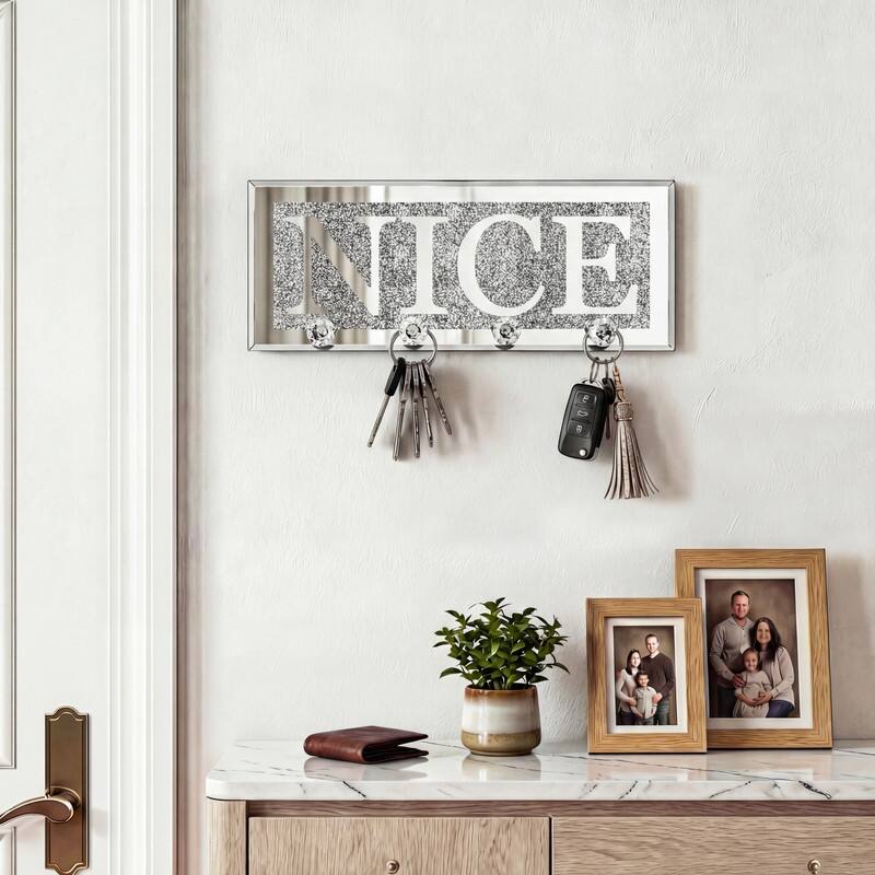 Mirrored Key Holder for Wall Decorative - NICE