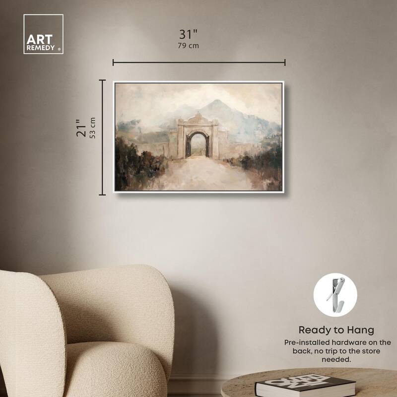 Stone Arch Canvas by Art Remedy