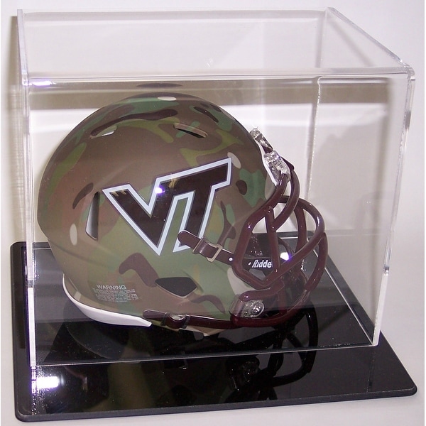 Shop Mini Football Helmet Acrylic Display Case Black Base Ships