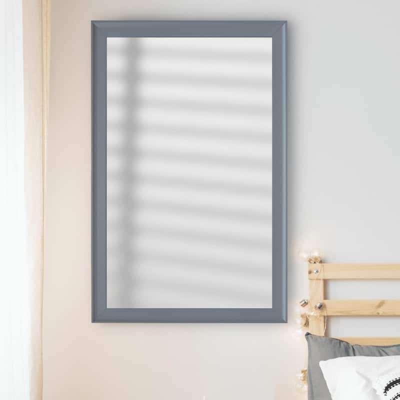 Frame My Mirror Light Grey Framed Vanity Mirror, Morgan Design