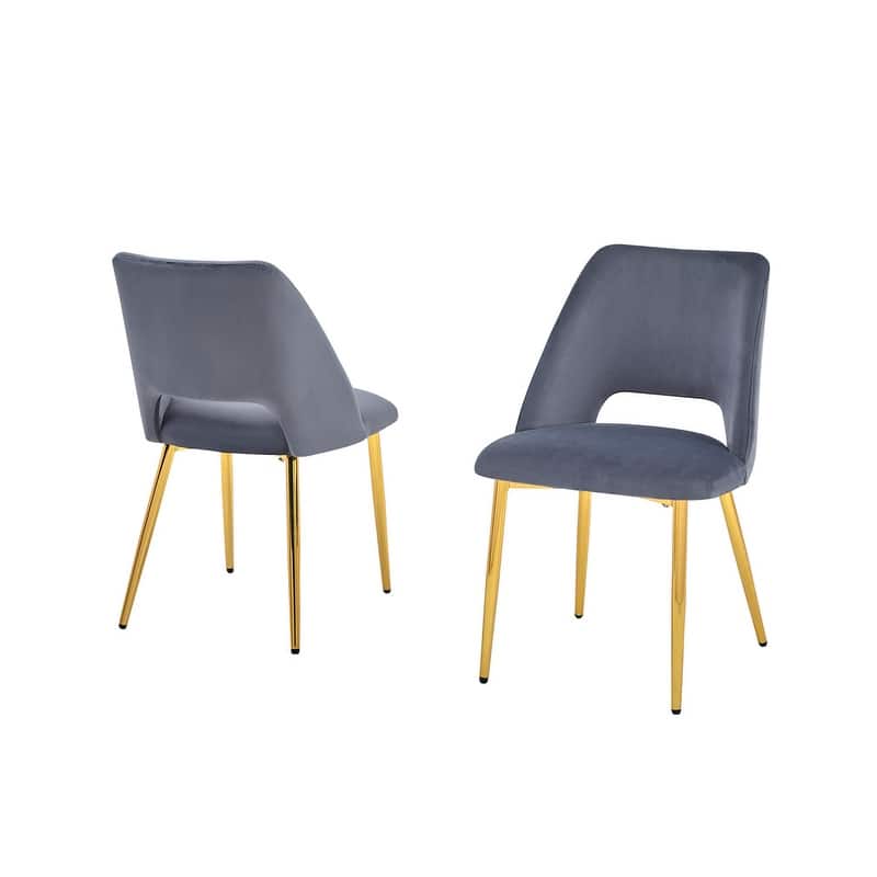 Best Quality Furniture Glass Dining Set with Gold Chrome Finish