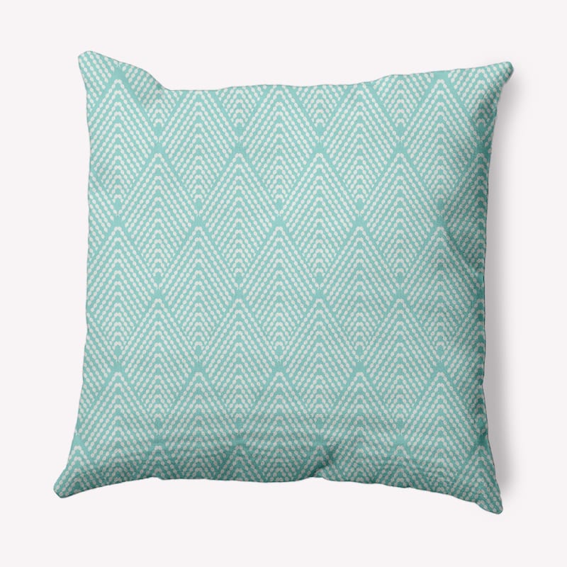 Lifeflor Diamond Indoor/Outdoor Throw Pillow - Wave Top Blue - 20" x 20"